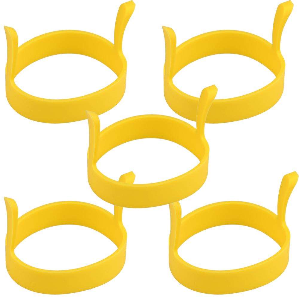 8X Silicone Ring Fried Egg Mold Nonstick Pancake Ring Molds Heat Resistant Multi-function Portable Creative for Cooking DIY Tool