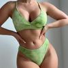 Trendy Back-Tie Drawstring Bikini Swimsuit