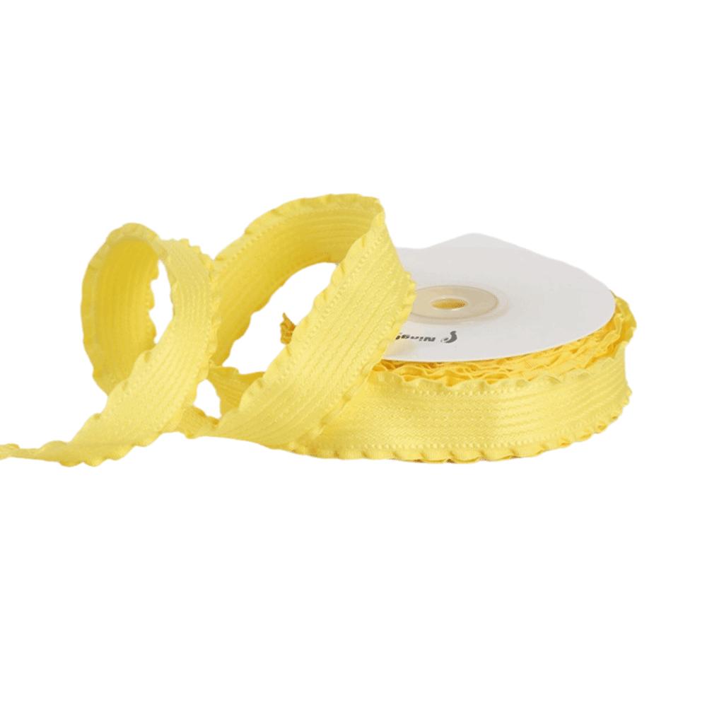 

9M/Roll Lotus Leaf Shape Ruffled Ribbon 25MM Width Satin Ribbon Falbala Ruffled Ribbon DIY Crafts жёлтый