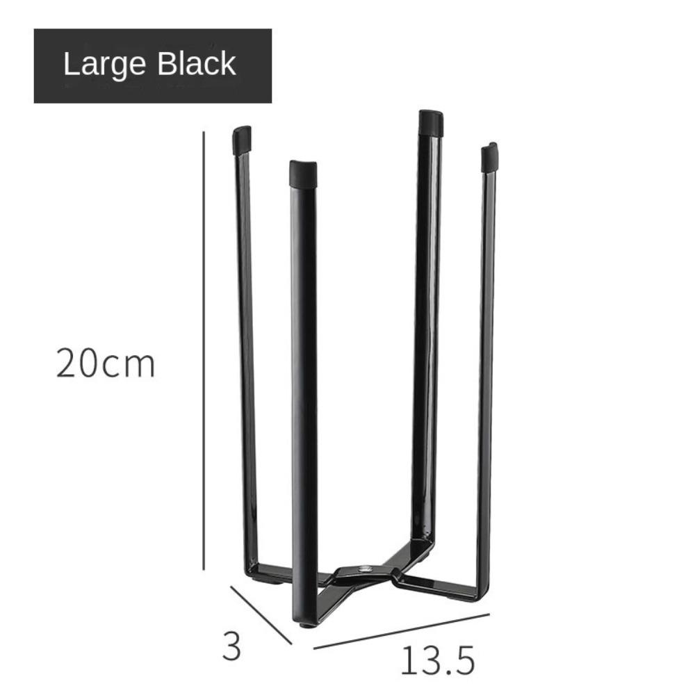 Iron/Resin Kitchen Stand Holder 21.5/15.8 CM Desktop Folding Trash Rack Home