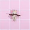 Hugging Branch Kitten Brooch: Cute 3D Cat Pin for Clothes, Bags, and Pendants