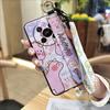Cartoon Ring Phone Case For ZTE Blade V70 Max/Nubia V70 Max Shockproof Wristband Phone Holder Wrist Strap Silicone Cute