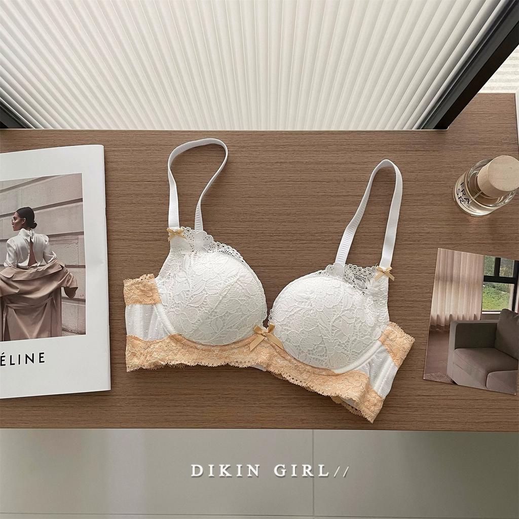 Ladies Summer Sexy Lace Small Breasts Gather To Lift Breasts Show Big Adjustment Underwear