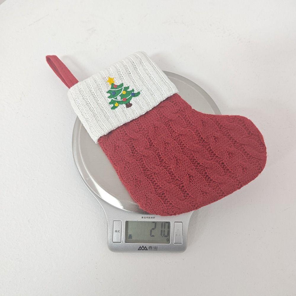 Alphabet Letter Letter Christmas Socks Red Candy Gift Bag New Christmas Pendant Home