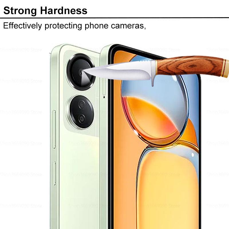 For Xiaomi Redmi 13C Aluminium Alloy Camera Protector Case Ring Redmy 13 C C13 Redmi13C 4G Back Cover Lens Tempered Glass Film