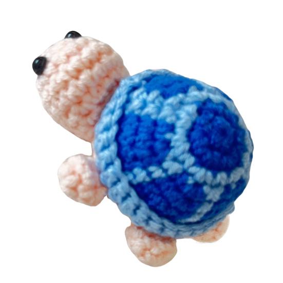 Crochet Turtle Handmade Mini Turtle Keychain Charm Cute Tortoise Doll Pendant Keyring Backpack Charm Gift for Girls Sister