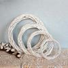 10-30CM Christmas Rattan Ring White Wreath Garland Hanging Vine Ring DIY Craft Xmas Ornaments Xmas Party Decorations