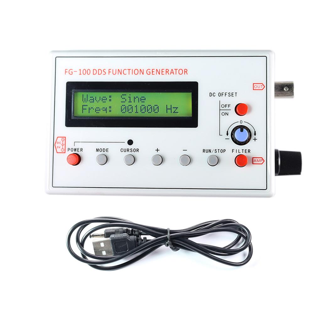 FG-100 FG-200 DDS Function Signal Generator Frequency Counter 0.01Hz - 500KHz Signal Source Module Sine+Square+Sawtooth Waveform