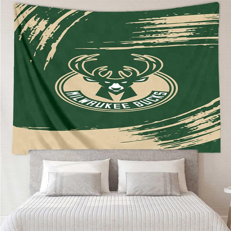 Bucks Team Logo Quick-Dry Tapestry Hanging for Bedroom,Livingroom, Playroom,Decor Art Room Wall Tapestry Holiday and Birthday Gifts