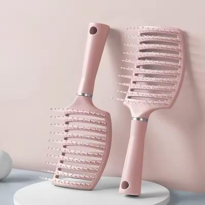 1 st Elastisk massagekam ihålig hårborste Hårbottenmassagekammar Hårstyling Detangler Snabbföning Torkningsverktyg