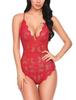 European & American Plus Size Lace Bodysuit - Sexy Nightclub Lingerie