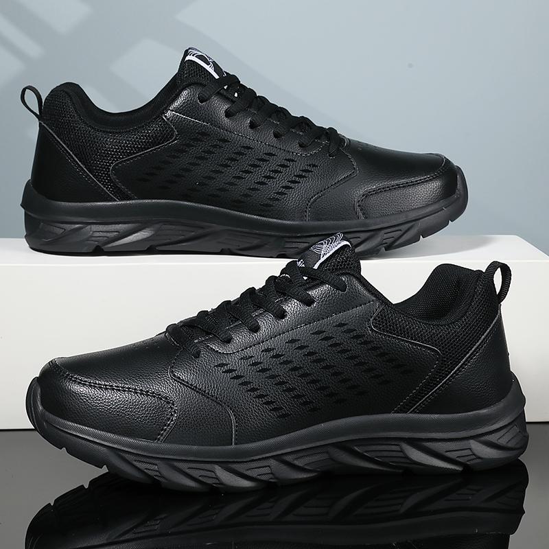 Fashion Autumn Men Sneakers Thick Soled Casual Shoes Men Cushioning Sports Shoes Outdoor Waterproof Walking Shoes Plus Size 46