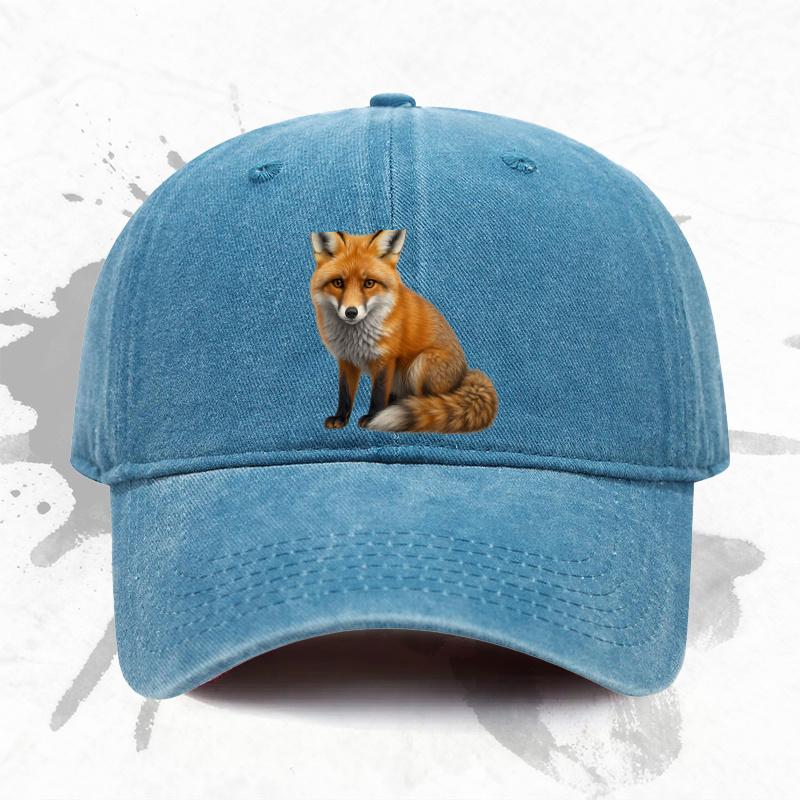 pc Adjustable Baseball Cap with Printed Fox Pattern Lightweight Printed Craft WomenS Hat Fox Pattern MenS Trendy Cap Id