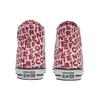 Converse Chuck Taylor All Star Full Print LOGO Casual High-Top Canvas Shoes Unisex Style White and Red