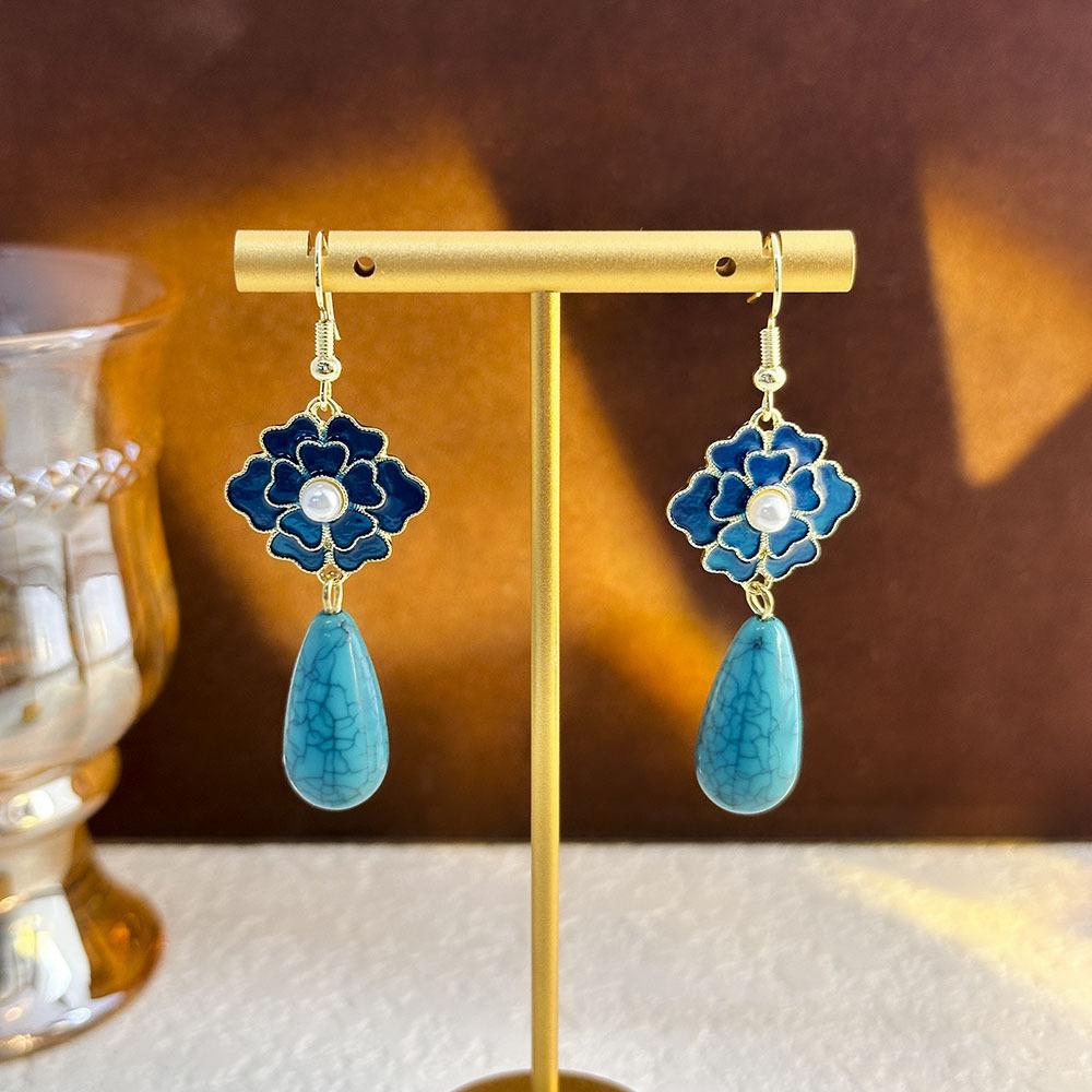 

Новые китайские антикварные серьги с бахромой