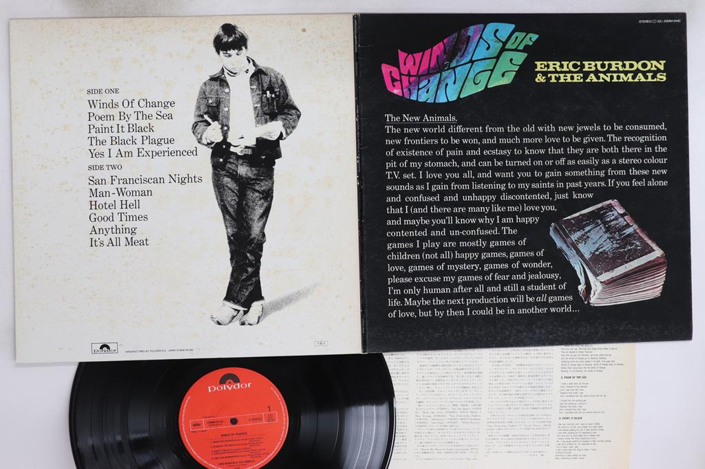 LP Record ERIC BURDON & THE ANIMALS - Winds Of Change 20MM0440 POLYDOR Japan Rock Used