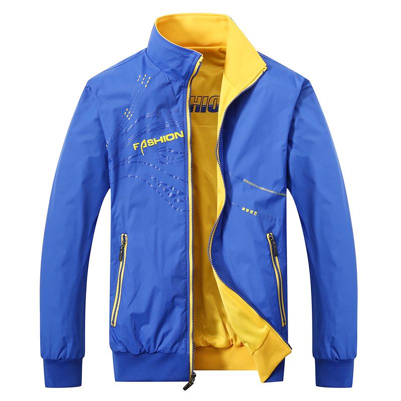 

Popular Fashion High-quality Casual Zipper Double-sided Jacket 5XL