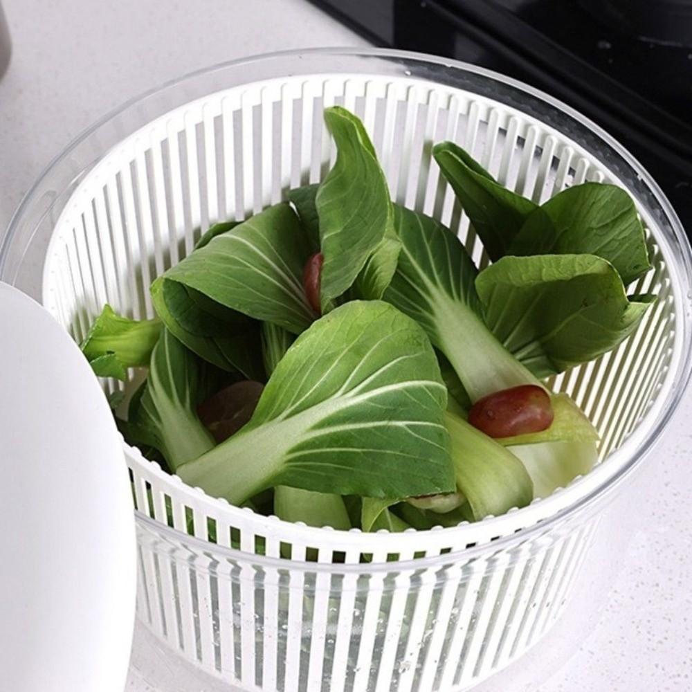 2 in 1 Salad Dryer Large Capacity Food Strainer Vegetable Salad Spinner  Vegetable Washing