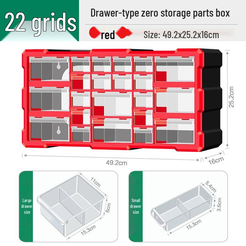 Parts Storage Cabinet with Drawers for Electronics, Hardware, & Screws