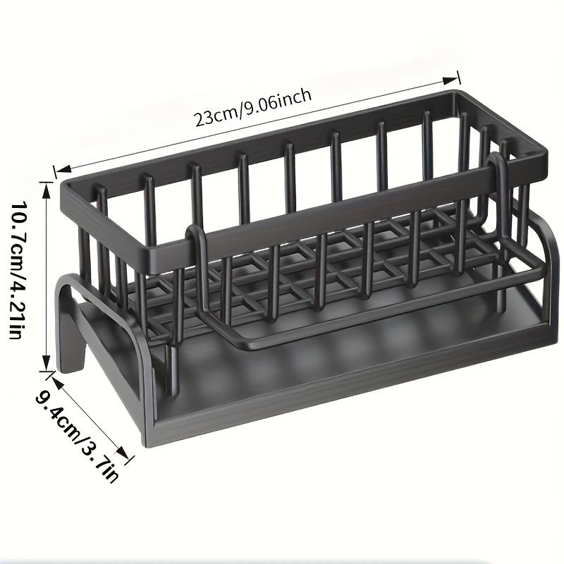 1-Piece Multifunctional Plastic Kitchen and Bathroom Sink Storage Rack Set, Faucet Hanging Storage Rack Suitable for Dishcloths, Sponges, Brushes,