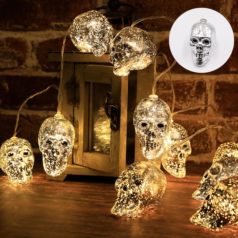 

OEING Halloween Skull String Lights
