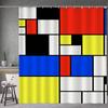 Art P-Piet Cc-Ornelies M-Mondrian Modern Simple Shower Curtain Bathroom Decorative Polyster Shower Curtain With Hook
