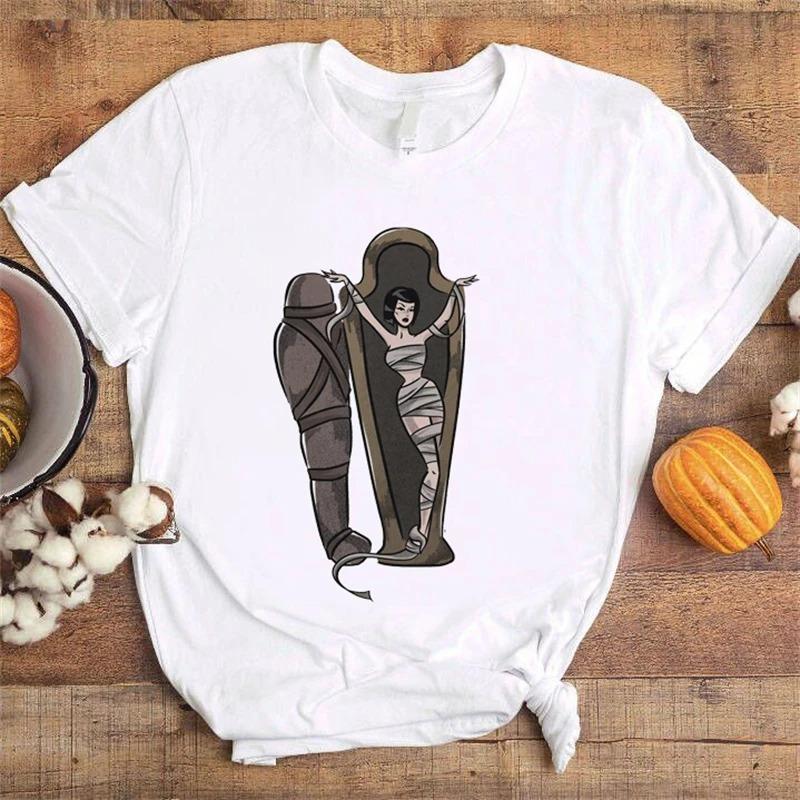ZX TEE Creative Printed T-Shirt Aesthetic Female Summer Casual Top Women Crew White Basic Tees Cloth Accessories Short Sleeve O-Neck