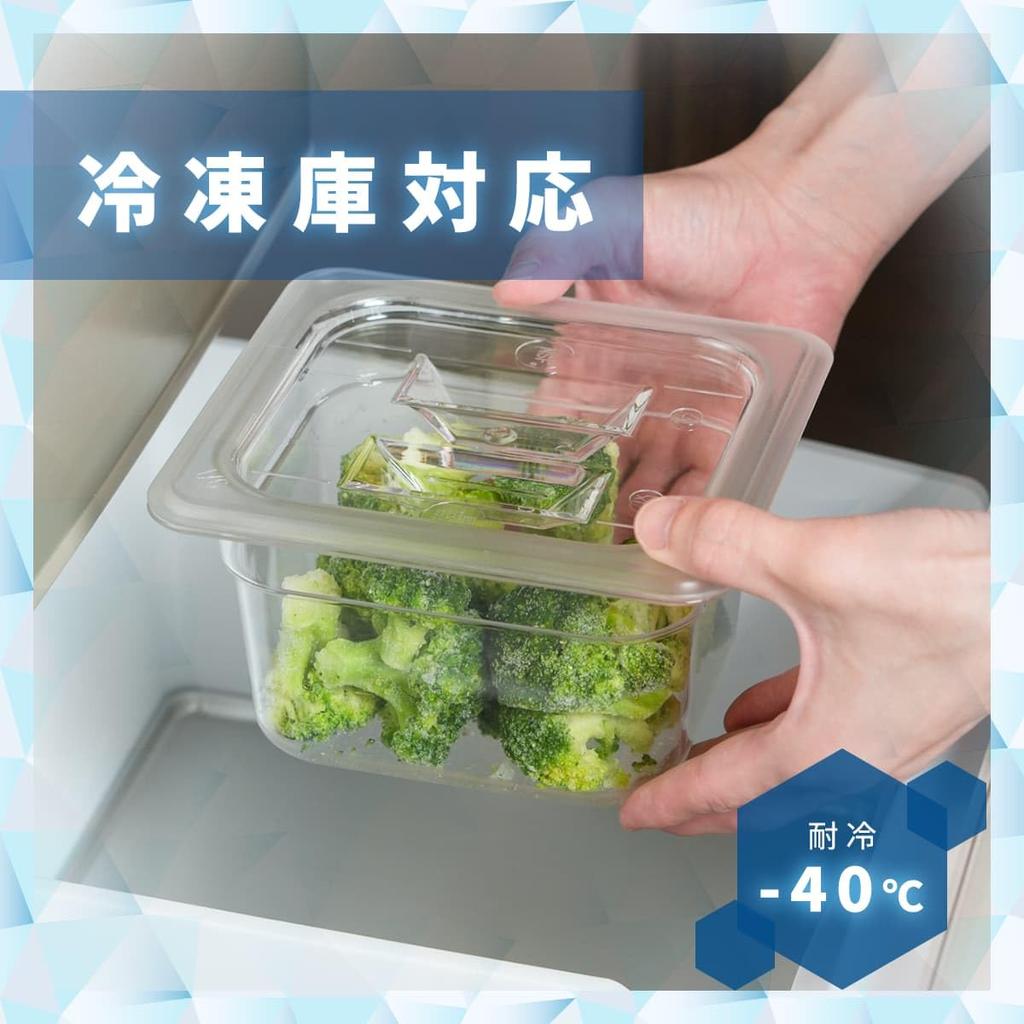 Thunder Group Food Pan 65mm Dishwasher Durable Commercial PLPA8002 1/1, Deep, Safe, Polycarbonate, Use, Clear,