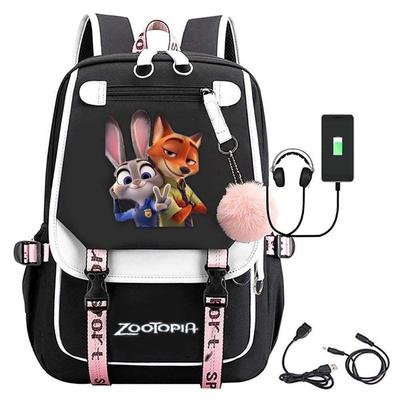Zootopia Cute Judy Nick Large Capacity Backpack Anime-themed Student Backpack 0187