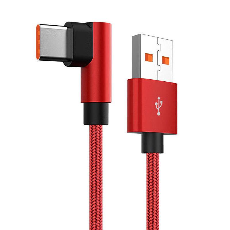 120W Super Fast Charging Braided Type-C Cable for Huawei, Vivo, Oppo, Honor Flash Charge
