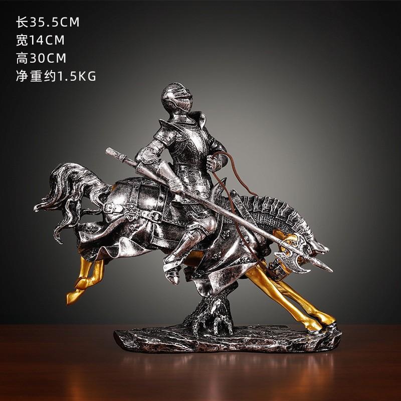 Retro Armor Knight Ornament Is A Success, Creative Living Room Wine Cabinet Office Decoration Opening Gift