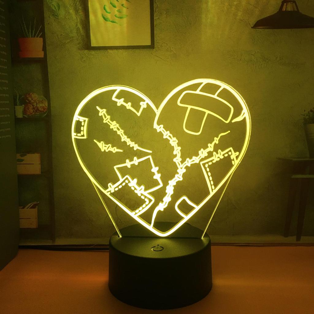 Creative 3D Cartoon Night Light - Gift for Girlfriend or Female Classmate, Perfect for Birthday or Dorm Desk.