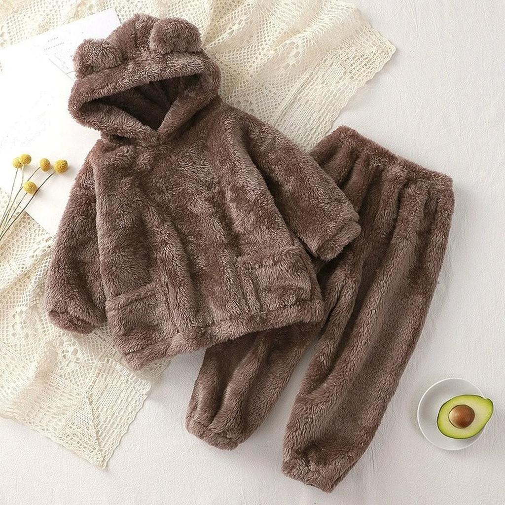 Baby Cute Wool Knit Toddler Pajama Loungewear Set