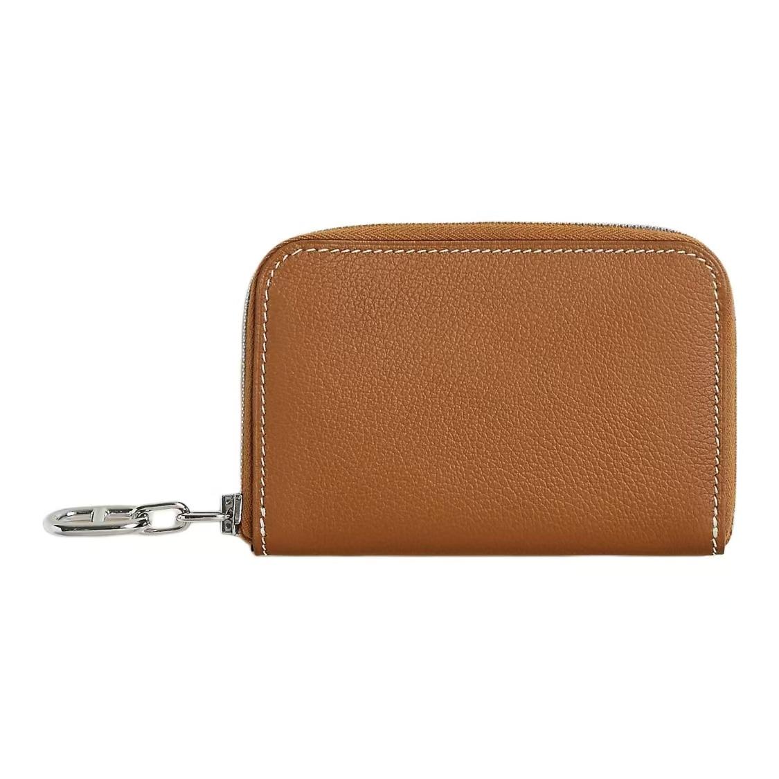 

Hermes Zipengo Chaine DAncre 12 Evercolor Calfskin Card Holder Women Card Holder Silver Gold Brown H084208CK37 37 Gold Gold Brown