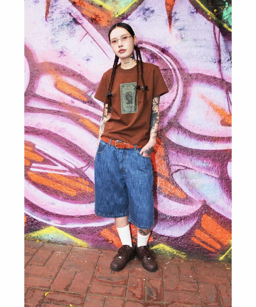 Ialeseuko Baggy Denim Shorts_Blue