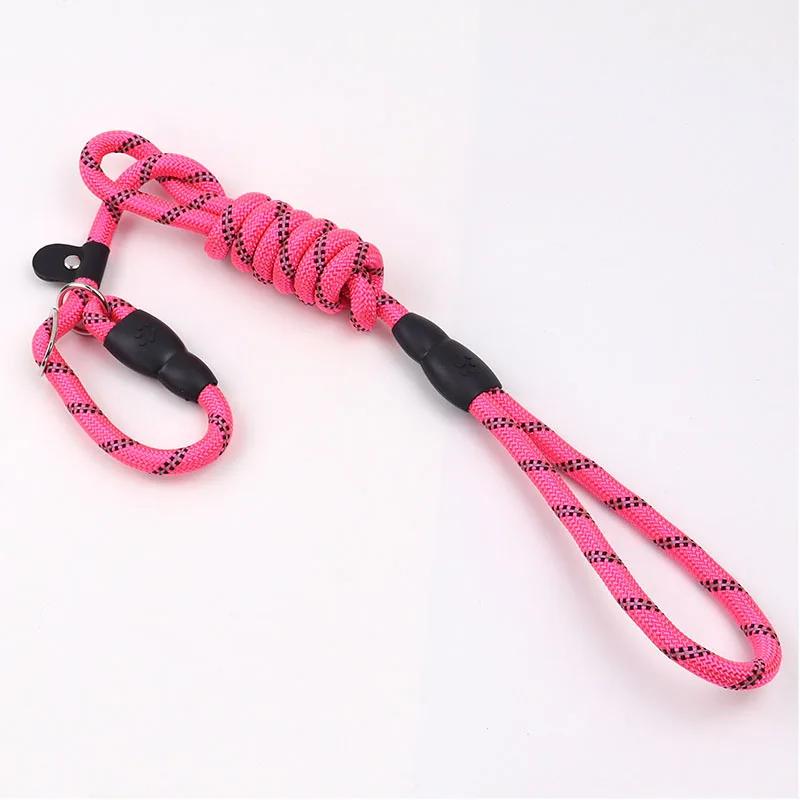 Reflective Pad Big Dog Leash for Training Walking Pet P Chain for Medium Large Dogs Malinois Collie Leashes Mascotas Accessories