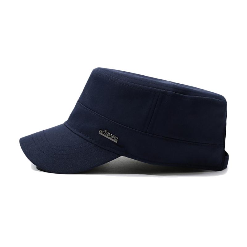Men's Flat Top Hat Outdoor Sun Protection Hat Middle-Aged Sports Cap