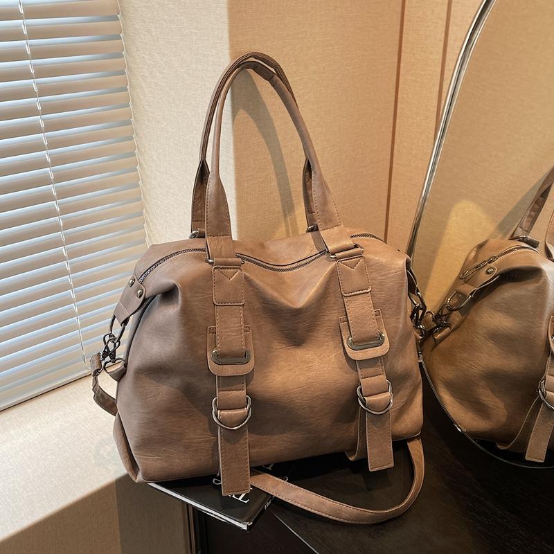 PU Leather Underarm Bag Retro Crossbody Bag with Adjustable Strap Tote Bags for Women