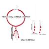 Gothic Blood Drop Necklace Tassel Halloween Earrings Creative Halloween Collarbone Chain  Cosplay