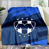 1PC Monter-rey Football Crest Art Printed Soft Flannel Blanket Throw for Adult Bedroom Living Room Sofa Camping Travel Fan gifts Christmas Gifts
