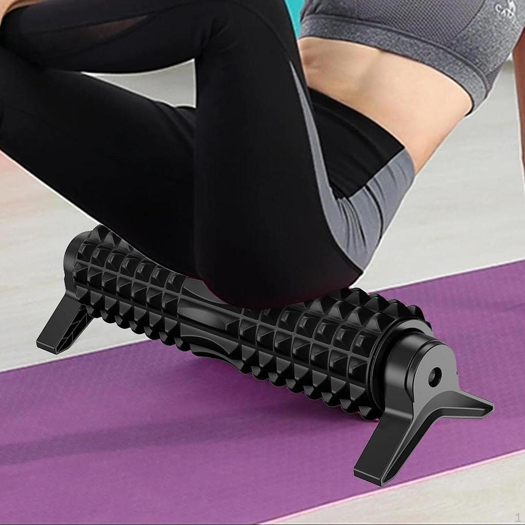 Faszienrolle mit Ständer Tiefengewebsmassage für Muskelmassage, Heim-Fitnessstudio