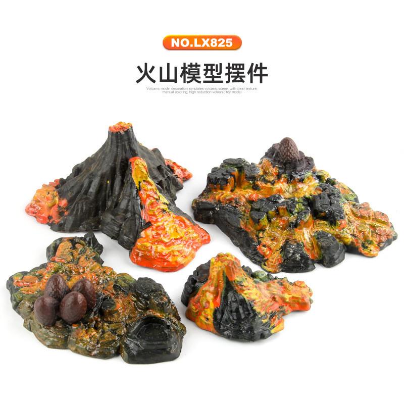 Realistic Pvc Volcano Eruption Model Set For Stunning Desktop Decoration And Play