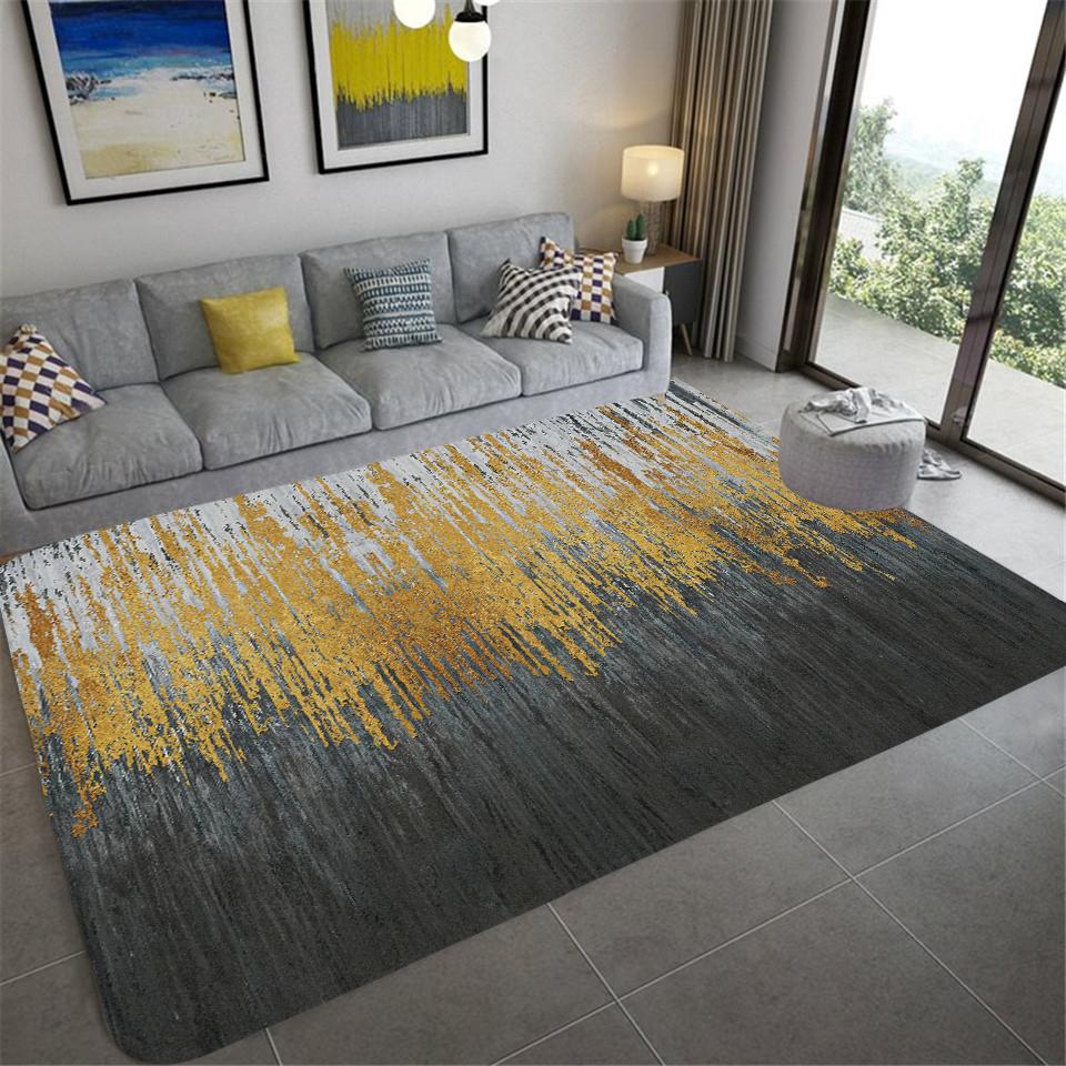Modern Geometric Anti -Slip Carpet Indoor Printed Decoration Large Area Rugs Living Room Bedroom Sofa Floor Decor Mat Tapis Salon