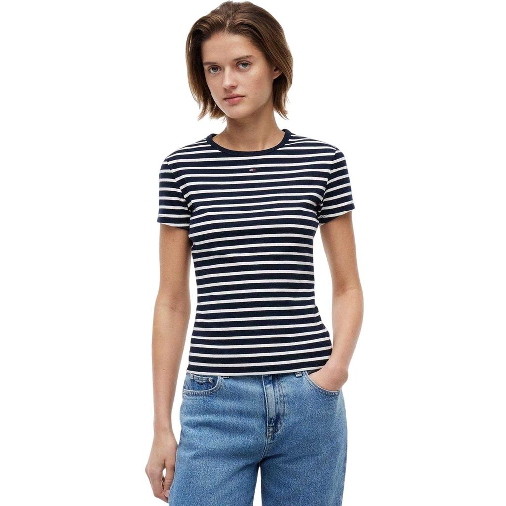 Tommy Jeans Womens/Ladies Striped T-Shirt