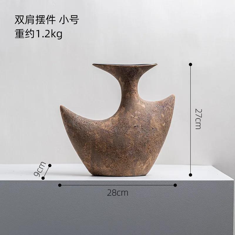Kreative Keramikvase Abstrakte Geometrische Radiane Blumenvase Blumenarrangement Zubehör Keramik Handwerk Heimdekoration
