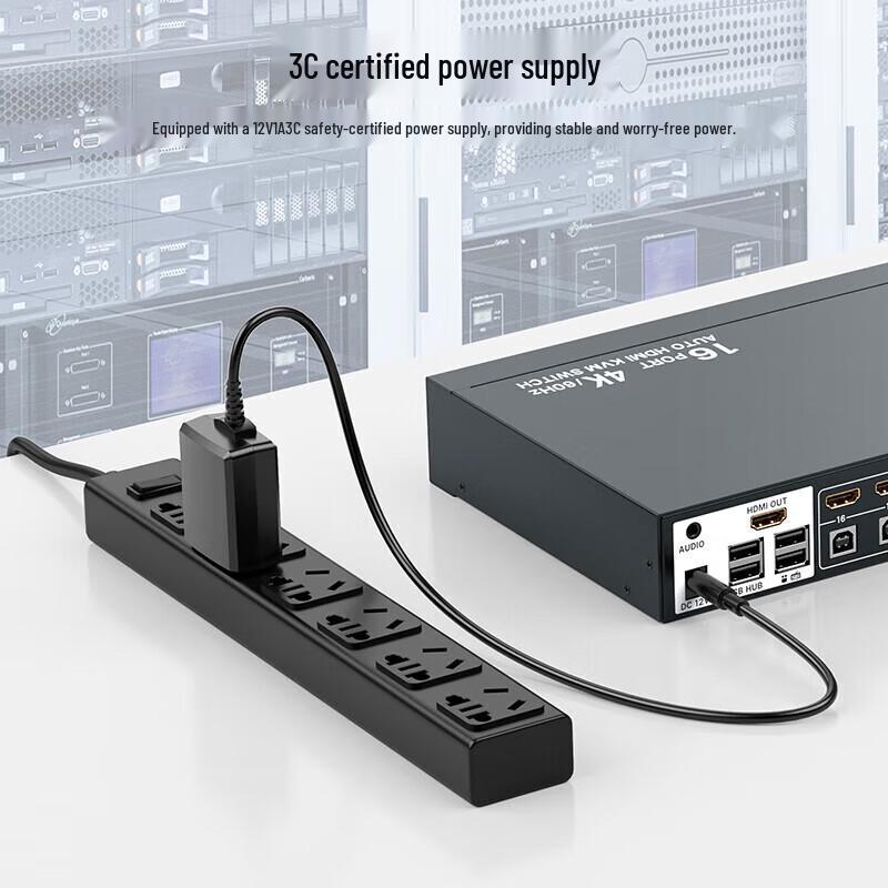 MT-viki 16-Port HDMI KVM Switch 4K@60Hz