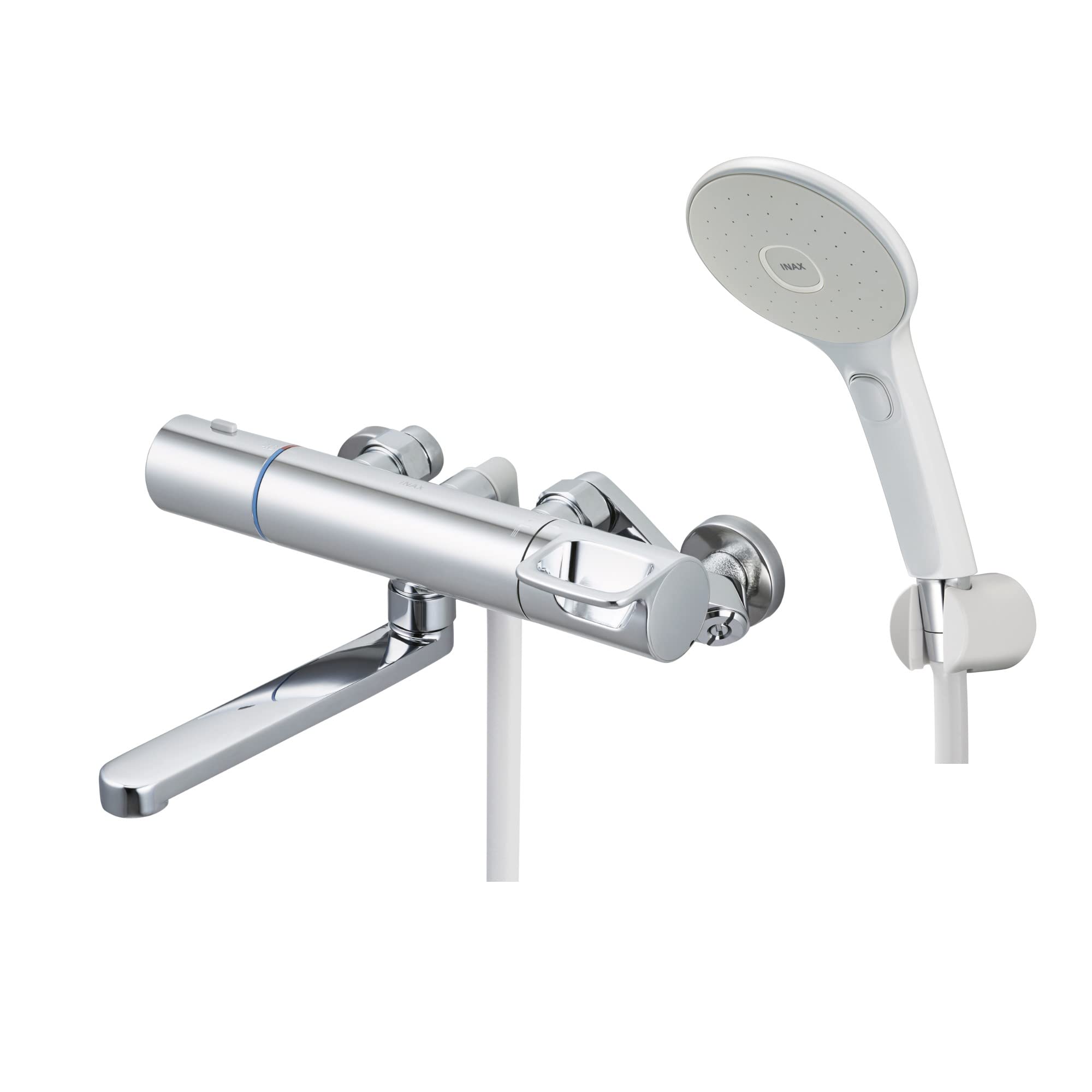 

Смеситель для ванной LIXIL с термостатом Aqua Shower с хромированной ручкой и обычным душем, смеситель для ванной INAX RBF-912EW (Эко переключатель) [Для