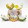 Cat Blind Box Fruit Cat Figure Toys Kittens Dolls Blind Bag Decoration Kids Christmas Gift