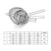 Stainless Steel Fine Mesh Flour Sifter with Handle Baking Sieve Strainer for Kitchen Cake Cookie Making