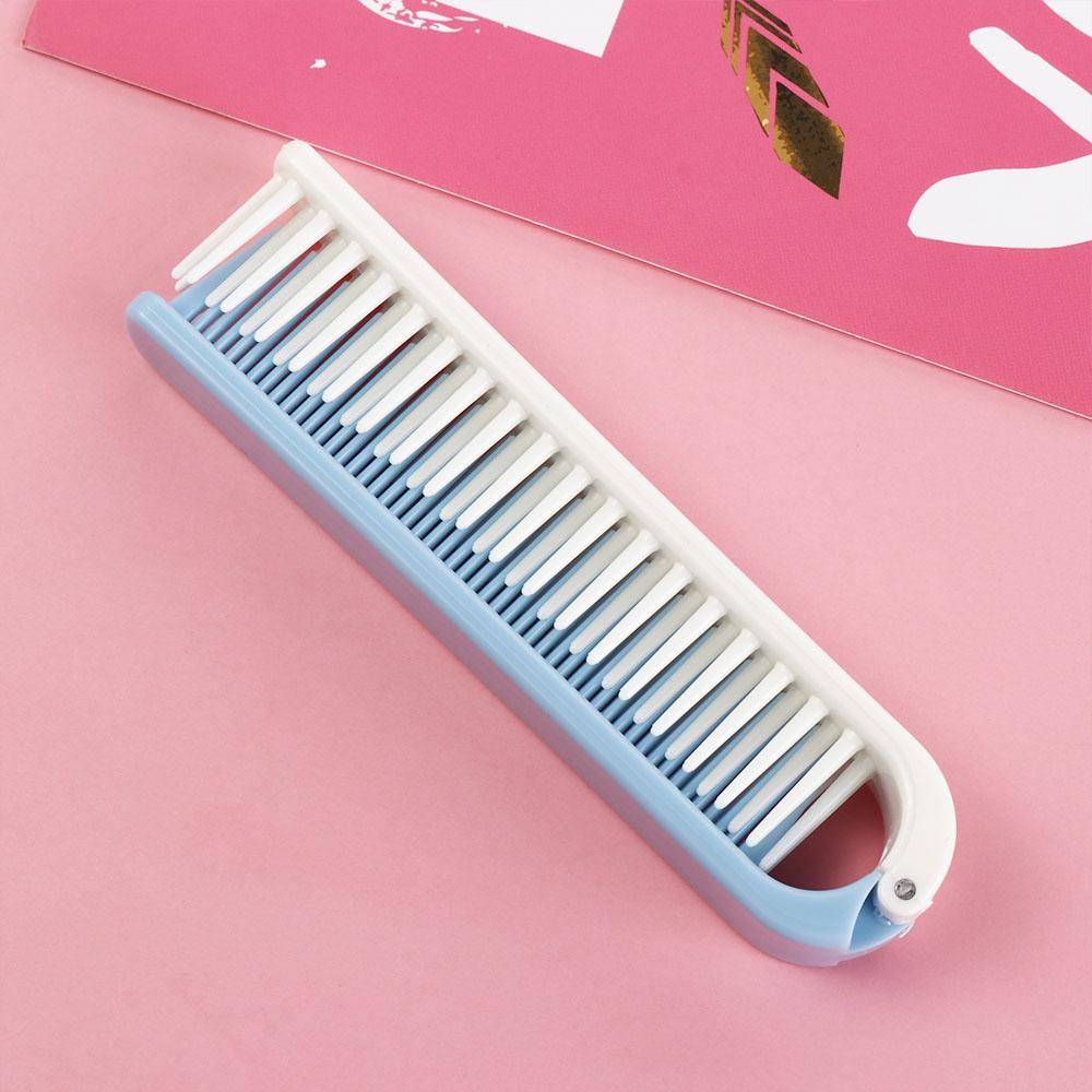 Portable Travel Hair Brush Hair Care Foldable Comb Easy Use 2 In 1 Folding Comb Home